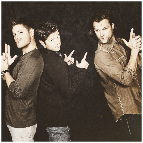 thesharpestthings:  akitosin:  proof that Misha, Jensen, and Jared cannot take a