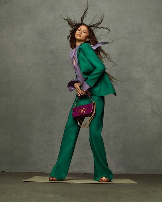 Zendaya for Valentino 💚💜💚💜