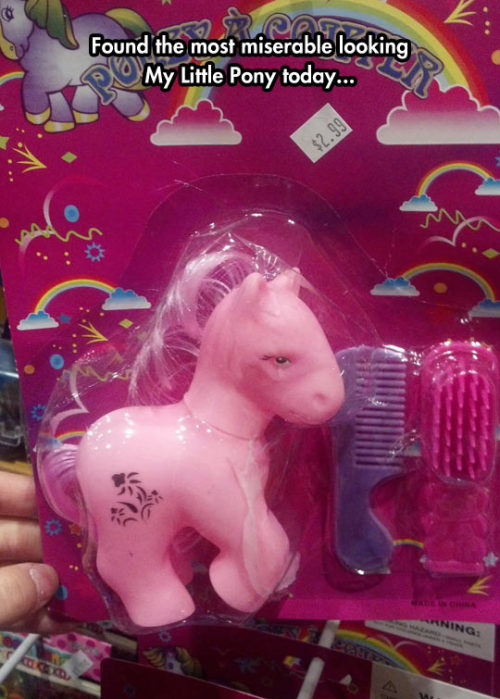 srsfunny:  Miserable Looking My Little Ponyhttp://srsfunny.tumblr.com/ 
