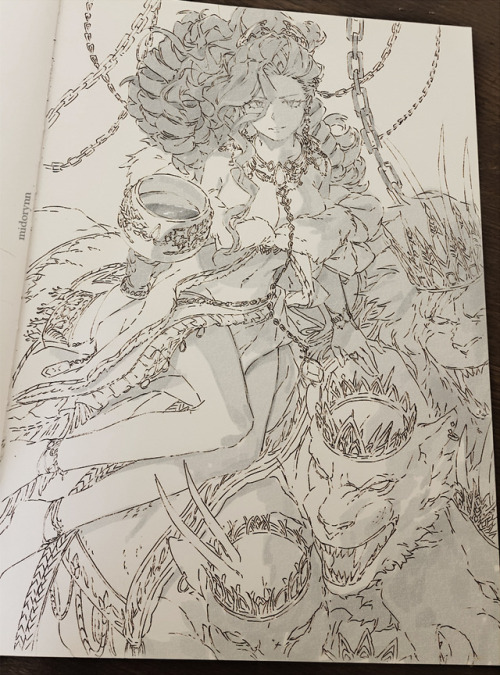 Inktober Day 13. Yaoyorozu Momo with curls &lt;3 (Babylon the Great, Biblical symbolic figure. N