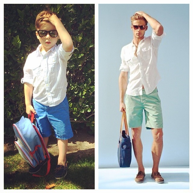 trendingly:  This 4-Year-Old Instagram Star Steals Famous Dudes’ Styles 