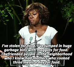 gradientlair:  getawaywithgifs: Viola Davis talks about the childhood hunger problem in the U.S. at Variety’s annual Power of Women luncheon. (X)  Painful and powerful speech; I checked out the video of it as well. 