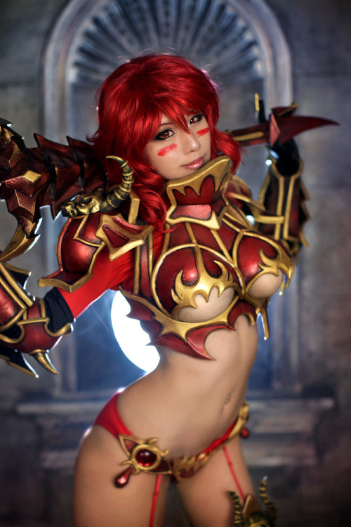 xxgeekpr0nxx:  Tasha Cosplay is at it again.. and I really wanna play Kingdom Under Fire Online: Age of Storm now!