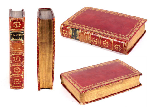 michaelmoonsbookshop:Attractive 18th century contemporary red morocco leather gilt bindingc1783[Sold