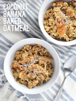 foodffs:  BANANA COCONUT BAKED OATMEALReally