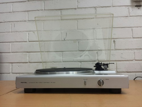 Rotel RP-400 2-Speed Semi Auto Belt-Drive Turntable, 1972(?)