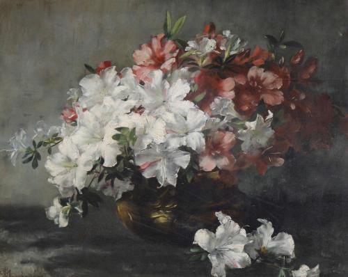 Frieda Menshausen-Labriola Still Life with Flowers(1895)
