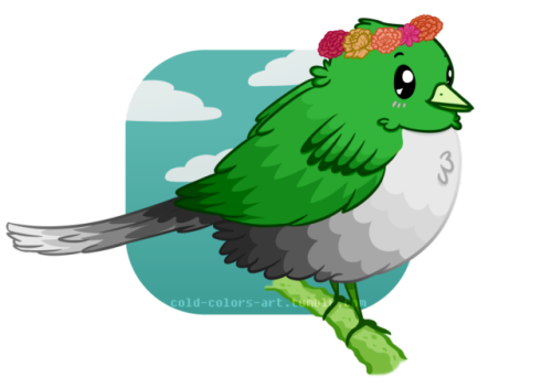 The Aro Bird. AKA the spAro. Aromantic love.Buy on redbubble (without the watermark).