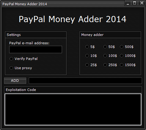 Paypal Money Hack Tool Download Paypal Money Adder Free Here