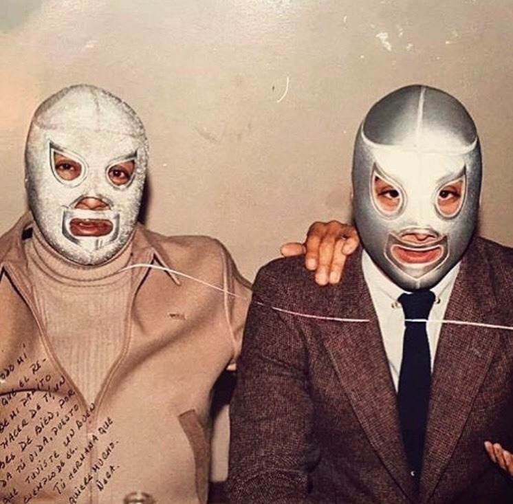 luchacouture:  El Santo &amp; El Hijo Del Santo
