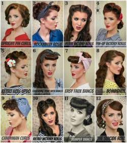 alldaychic:  How to Make Vintage Pin Up Hairstyle