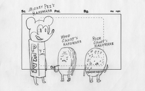 Sex Root Beer Guy concept drawings by storyboard pictures