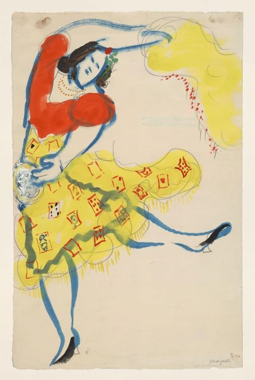 Gypsy, costume design for Aleko (Scene 1) [1942]. Marc Chagall (French, born Belarus, 1887–1985). Go