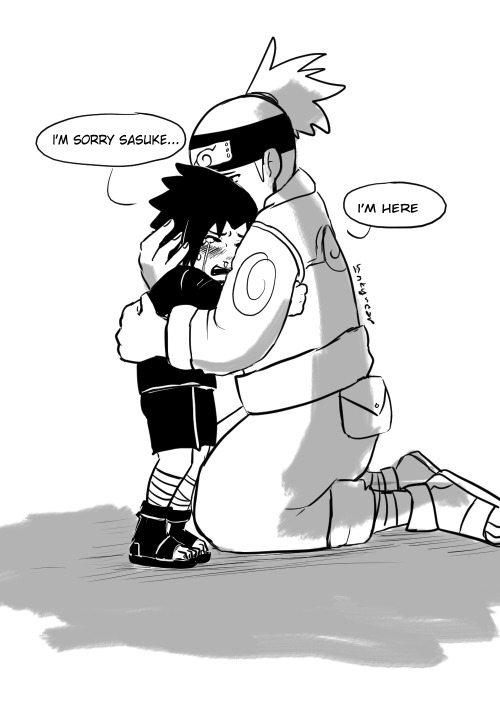 inky-cap:the day after this was a request for @sasukesbestie who wanted to see some Iruka and Sasuke