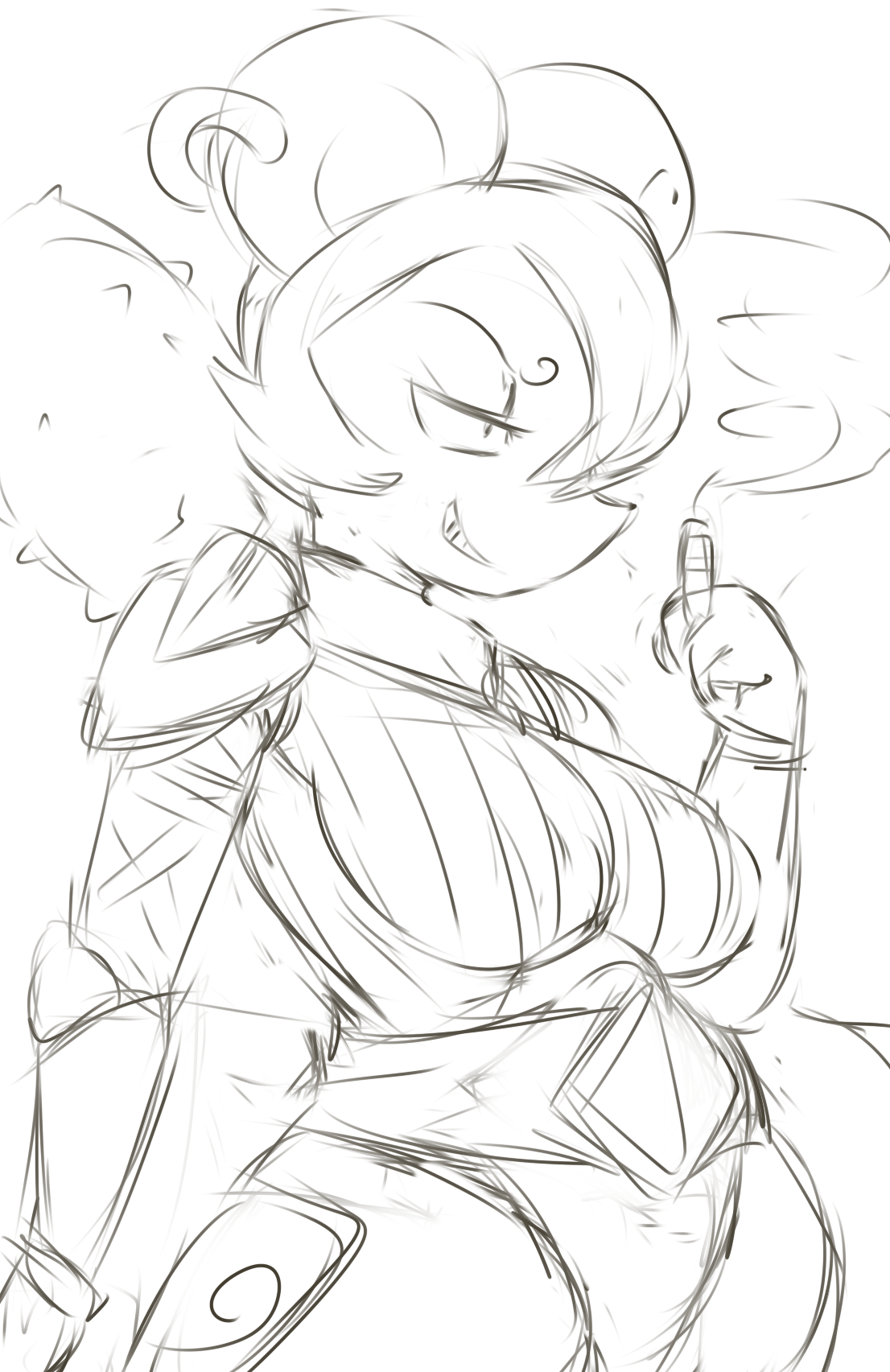some quick unfinished doodles(n’ other old stuff) while drawing with n0nrealty.Character