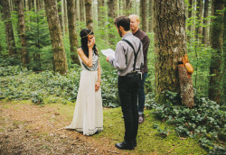 wiitch-hazell:  wildernessandweddings:  In the Cascade mountains outside Seattle. Her dress is from Free People. And everything is just perfection. see here: Laura &amp; Nick   My dream 