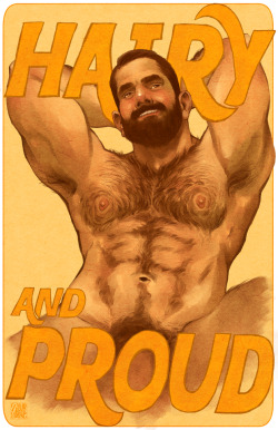 themaletaint: ryantheart:  “Hairy and Proud”