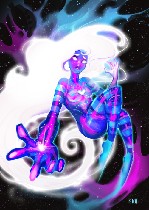 kichiart:  Cosmica, I lover her design! I’ve always wanted to paint her, and well sometimes dreams c