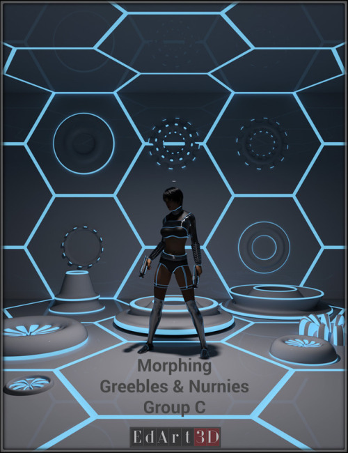 EdArt3D is expanding its Sci-Fi oriented products offerings - Morphing Greebles & Nurnies Group C. This set contains a total of 20 morphing props (10 normal & 10 SubD versions). 4 Morphs and 3 MATs Zones per prop. A total of 20 MATs presets (4