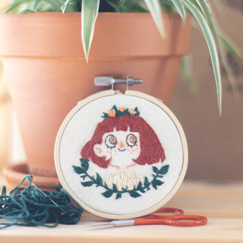 megaelod: little embroidery of my cute villager in animal crossing