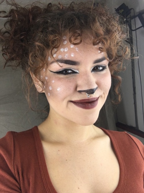 Porn Pics Bambi inspired Halloween makeup 🕸🍁✨