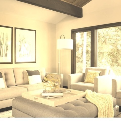 Midcentury Living Room Orange CountyA Medium-sized, Enclosed, Mid-century Modern Living Room With Gray