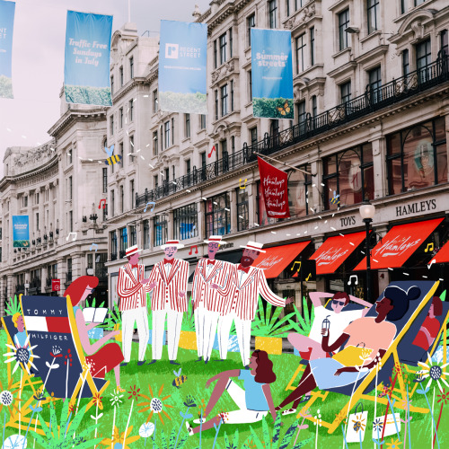 Very proud to be working with Regent Street, helping to promote “Summer Streets” th