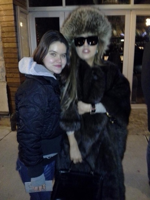 ladygagafashionstyle:  Gaga out in Chicago earlier tonight. 