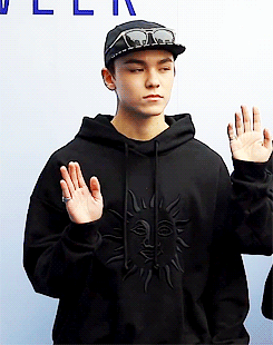 sneezes:vernon at seoul fashion week.