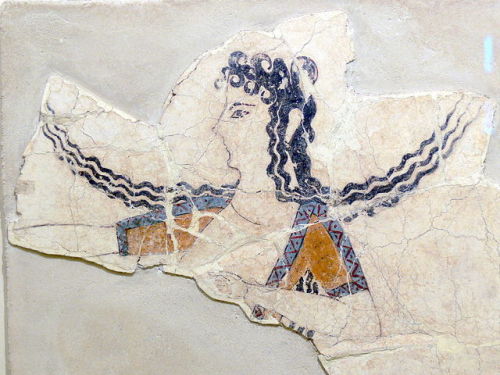 my-name-is-apollo:last-of-the-romans:Minoan Frescoes from the Palace of Knossos.Beauty!