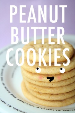 foodffs:  Tender peanut butter cookies Really