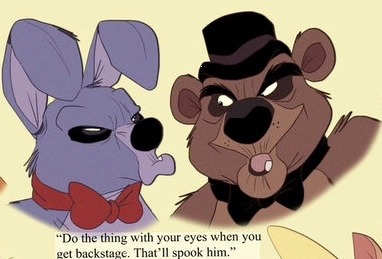 shannonsketches:maria-ruta:thenorm101:Five nights of Freddy Don Bluth style I’ve been seeing a