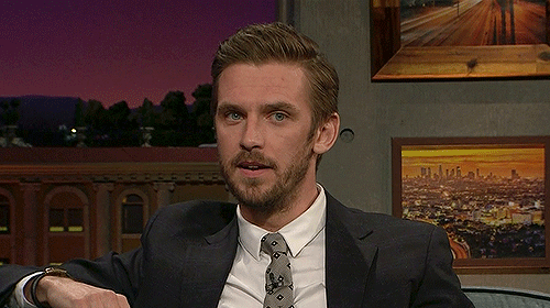 andsowewalkalone:Dan Stevens at The Late Late Show with James Corden