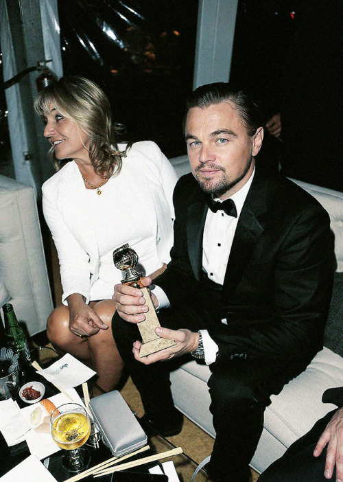 Leonardo DiCaprio at the Weinstein Company &amp; Netflix After Party following the 2014 Golden Globe