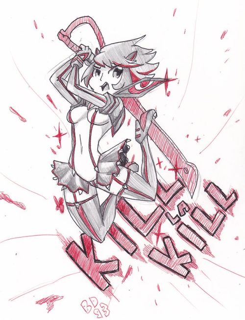 bigdead93: A few drawings I did during lectures today. (Don’t tell anyone. >v<) 1.)  Ryuko Ma