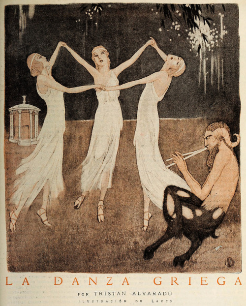 Jorge Larco (1897-1967), &lsquo;La Danza Griega&rsquo; (The Greek Dance), &ldquo;Caras y Caretas&rdq