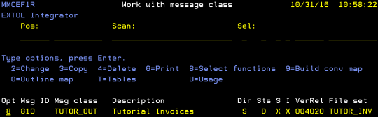 cleo extol integrator mapping substring to field work with message class select function