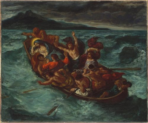 Christ on the Sea of Galilee, by Eugène Delacroix, 1853.