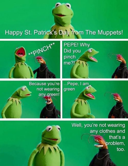 blondebrainpower:Happy St. Patrick’s Day from the Muppets!