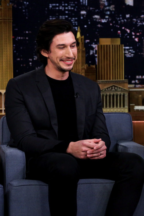  Adam Driver guest starring on The Tonight Show, December 2, 2015.