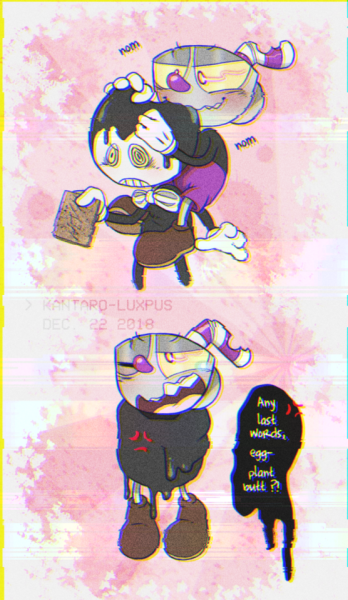 evil cuphead plush