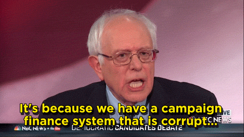 yahoonews:  Bernie on the corruption of the campaign system  