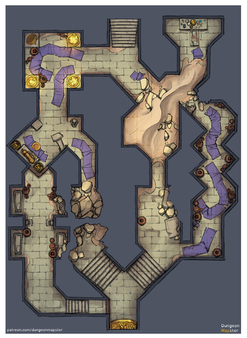 Downloads, hi res, gridless, etc, are available on my patreon www.patreon.com/dungeonmapsterThe cent