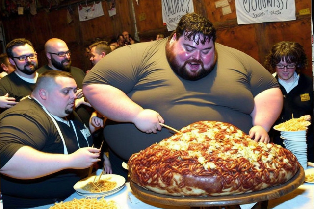hugeredbear:Franky wanted to become the world&rsquo;s largest man by eating the