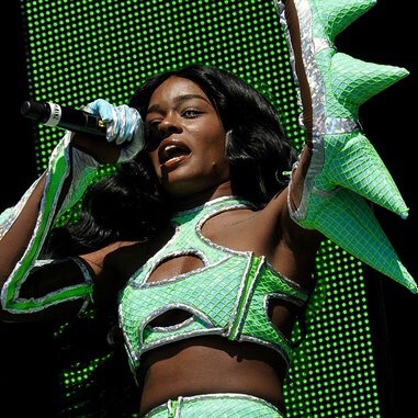 coutureicons:  female rappers + green
