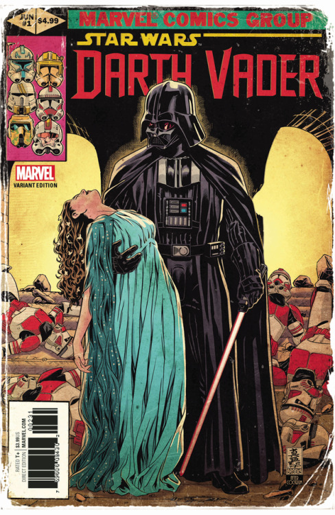 master&ndash;burglar: itwasyouu:  bastila-bae: Darth Vader # 1 (Mark Brooks Marvel Homage Varian