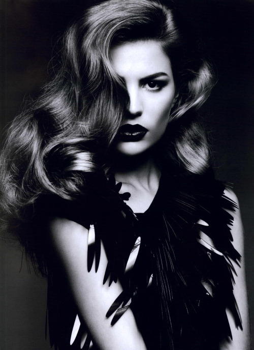 Those lips! That eye! Photo of Carmen Russell by Ben Hassett 