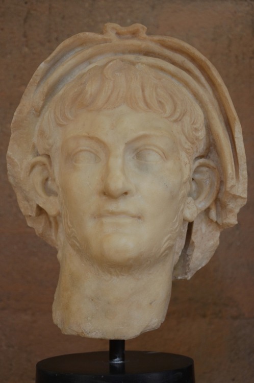 lionofchaeronea:Portrait of the Roman emperor Nero (r. 54-68 CE), found in the Julian Basilica at th