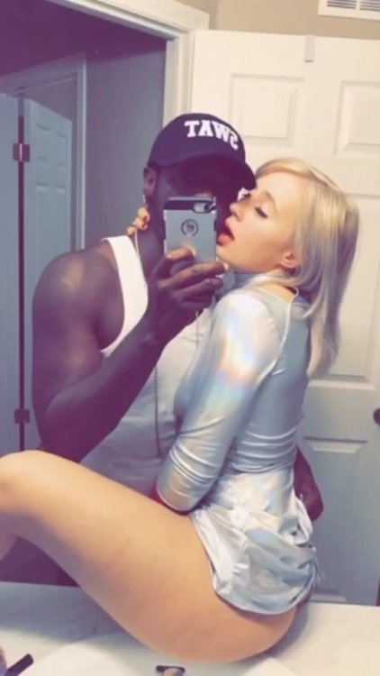 theinterracialmovement:Another young White Girl who found her Black King. Don’t they look perfect to