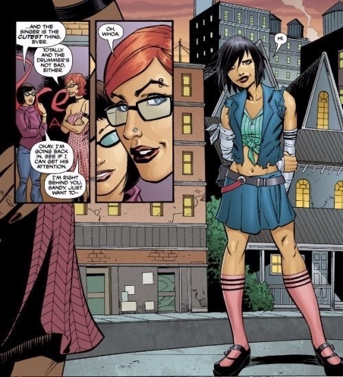 thefingerfuckingfemalefury:dykerachelsummers:stop calling dick a fashion disaster whilst ignoring that cass canonically wore this Okay but this outfit also made Funky Tea Lesbian Brenda extremely thirsty for Cass so can it truly be called a disaster 